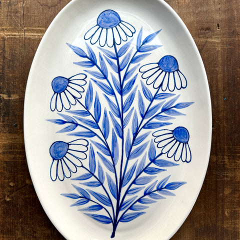 Hand Painted Large Ceramic Platter - No. 5098