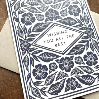 "Wishing You All The Best,"Offset Printed Card