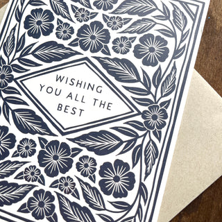 "Wishing You All The Best,"Offset Printed Card