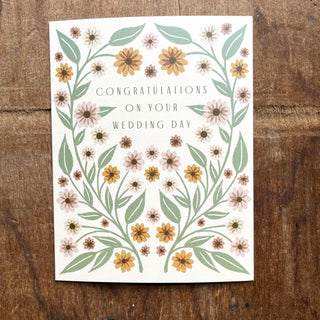"Congratulations On Your Wedding," Offset Printed Card