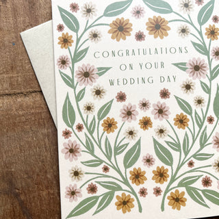 "Congratulations On Your Wedding," Offset Printed Card