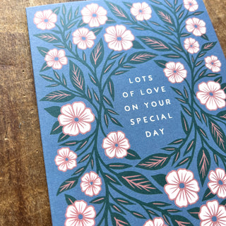 "Lots of Love on Your Special Day," Offset Printed Card