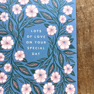 "Lots of Love on Your Special Day," Offset Printed Card