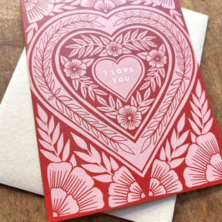 "I Love You," Offset Printed Card