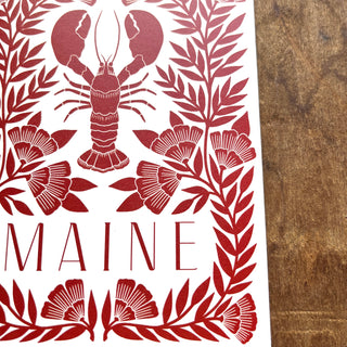 Maine Lobster Offset Printed Card, OP29