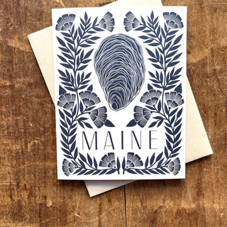 Maine Oyster Offset Printed Card, OP30