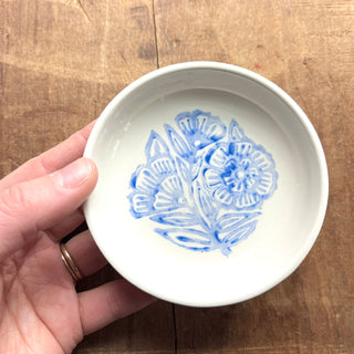 SECONDS: Block Printed Ceramic Dish - No. 6040