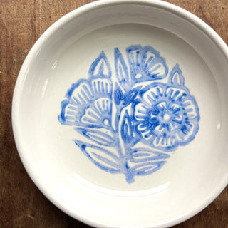 SAMPLE: Block Printed Ceramic Dish - No. 6042