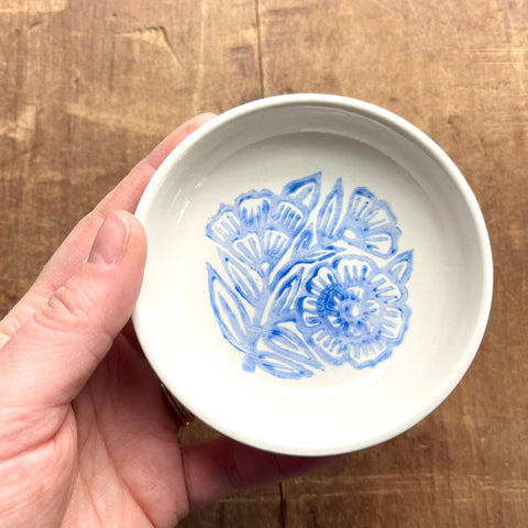 SAMPLE: Block Printed Ceramic Dish - No. 6043