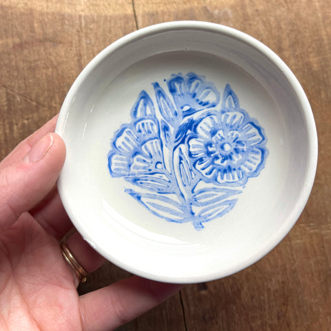 SAMPLE: Block Printed Ceramic Dish - No. 6044