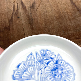 SECONDS: Block Printed Ceramic Dish - No. 6045