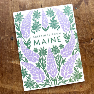"Greetings From Maine," Offset Printed Card