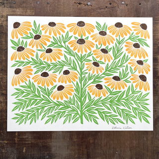 Garden Series: Rudbeckia (Black-Eyed Susan) Print, GRP-10