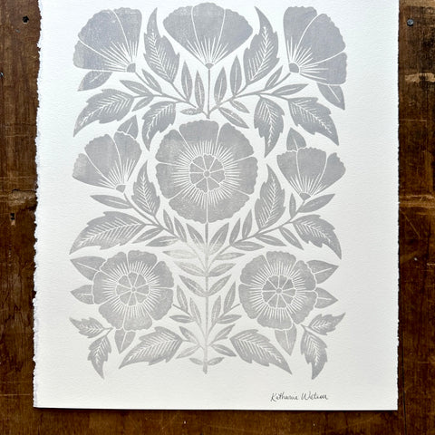 Hand Block Printed Art Print - No. 2511