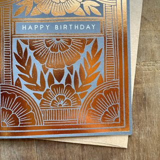 "Happy Birthday," Foil Stamped Cards