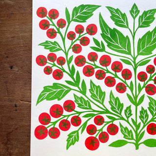 Garden Series: Cherry Tomato Risograph Print, GRP-1