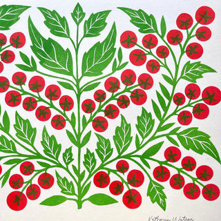 Garden Series: Cherry Tomato Risograph Print, GRP-1