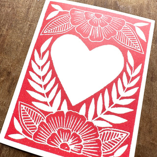 Heart Offset Printed Card, OP02