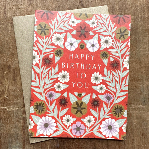 "Happy Birthday To You," Offset Printed Card
