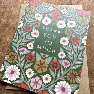 "Thank You So Much," Offset Printed Card