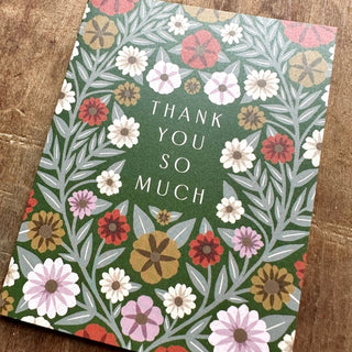 "Thank You So Much," Offset Printed Card