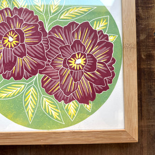 Framed Original Block Print