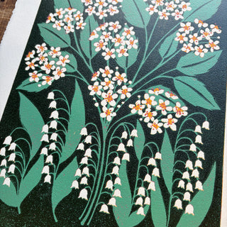 May Birth Month Flower Original Reduction Print - No. 1
