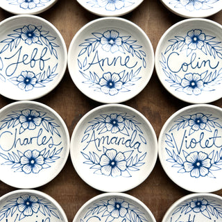Custom Name Hand Painted Ceramic Dish