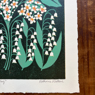 May Birth Month Flower Original Reduction Print - No. 1