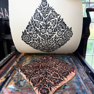 Intro to Linocut on a Press - March 8th, 3-6pm