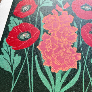 August Birth Month Flower Original Reduction Print - No. 2