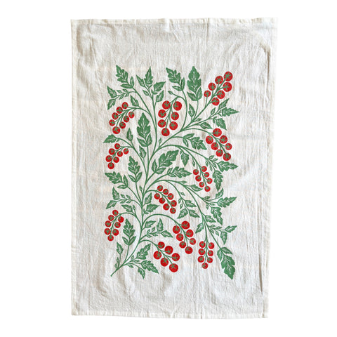 Cherry Tomatoes Tea Towel