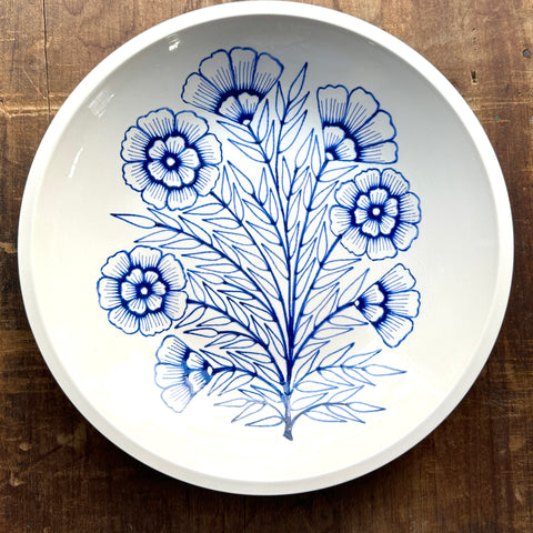 Hand Painted Large Ceramic Serving Dish - No. 5140