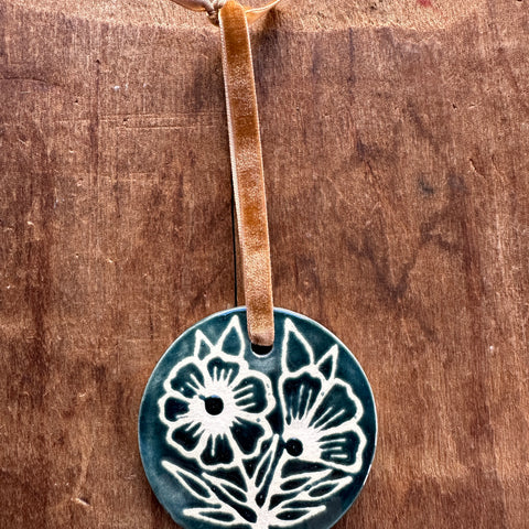 Hand-Painted Ceramic Ornament - No. 5121