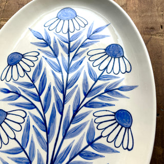 Hand Painted Large Ceramic Platter - No. 5098
