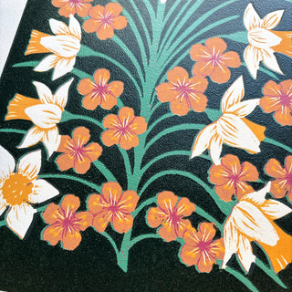 March Birth Month Flower Original Reduction Print - No. 3