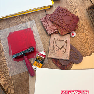 Intro to Linocut on a Press - March 8th, 3-6pm