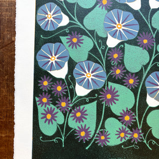 September Birth Month Flower Original Reduction Print - No. 1