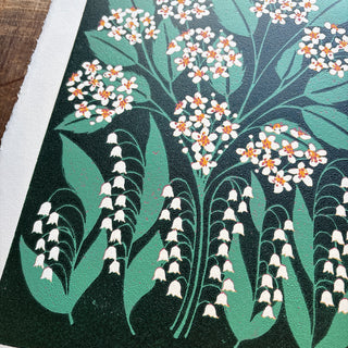 May Birth Month Flower Original Reduction Print - No. 5