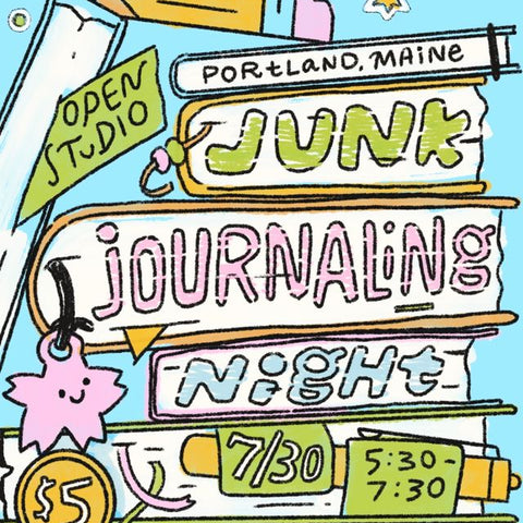 Junk Journaling Night - July 30th, 5:30-7:30pm