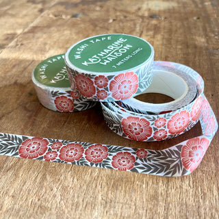 Katharine Watson Washi Tape - Red Floral