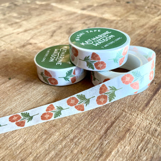 Katharine Watson Washi Tape - Orange Poppy