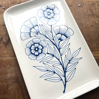 Hand Painted Ceramic Tray - No. 3054