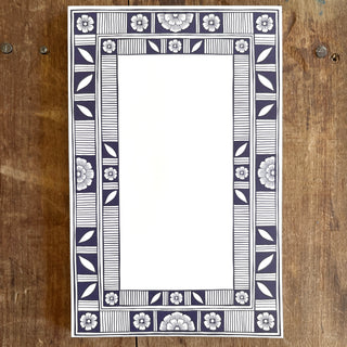 Blue Ceramic Motif Notepad