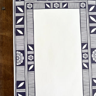 Blue Ceramic Motif Notepad