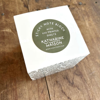 Carved Floral Memo Block