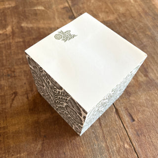 Carved Floral Memo Block