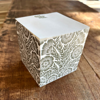 Carved Floral Memo Block