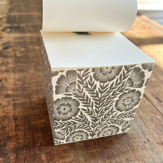Carved Floral Memo Block