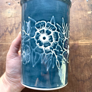 SECONDS : Hand Painted Ceramic Vase - No. 3085